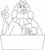 Judge Coloring Pages Government Getcolorings Kids sketch template