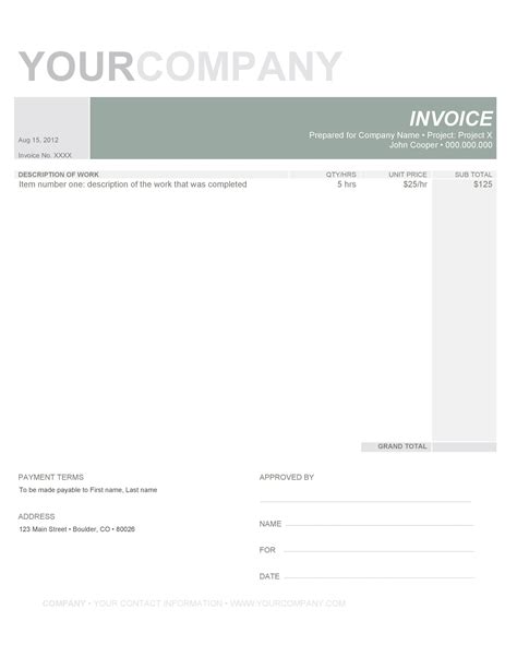 editable invoice template
