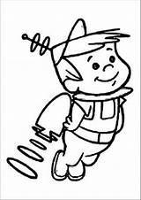 Coloring Pages Jetson Elroy Jetsons Cartoon Wecoloringpage Printable Color Drawings Kids Book Colouring Adult Kleurplaten Books Vintage Astro sketch template
