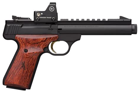 buy buck mark fieldtarget lr suppressor ready rimfire pistol  crimson trace red dot sight