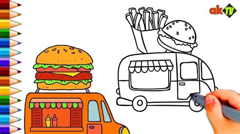 soulmuseumblog food truck coloring sheet