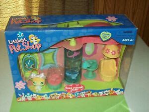 littlest pet shop purr fection salon  cat  loose  bird  ebay