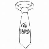 Coloring Tie Pages Ties Father St Patricks Happy Color Dads Kids Fathers Dad Number sketch template