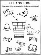Lixo Reciclagem Meio Atividade Educação Onlinecursosgratuitos Cursos Alfabetização Educacao sketch template
