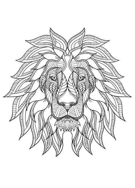 printable coloring pages lion