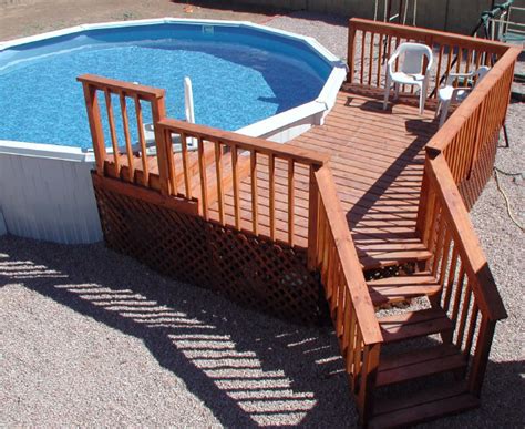 Prefabricated Deck Kits For Above Ground Pool 2020 Hercules On Ground