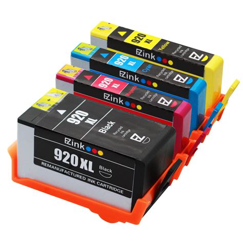 4 Pack 920xl Ink Cartridges For Hp Officejet 6000 6500 6500a Printer