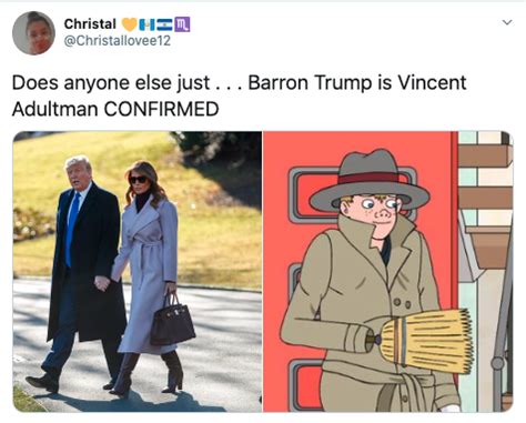 barron trump   tall    sudden  twitters  jokes