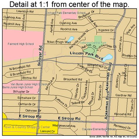 kettering ohio street map