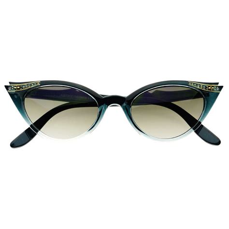 retro vintage fashion rhinestones womens cat eye sunglasses c1350