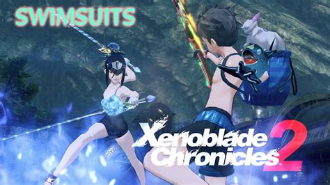Xenoblade Chronicles 2 The Movie All Cutscenes Part 1 2 Swimsuit