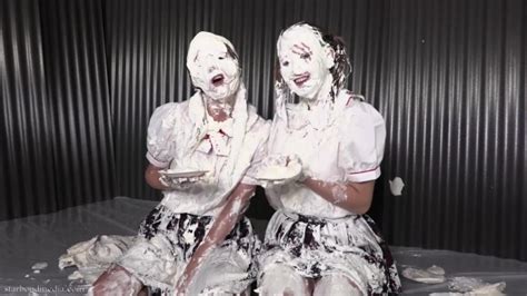 Messy Schoolgirls Joi Star Nine And Chrissy Marie Whipped Cream Pie