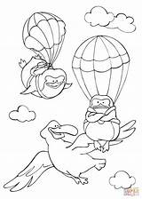 Coloring Sky Flying Albatross Pages Pinguins Curious Two Template Animals sketch template