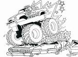 Truck Lifted Coloring Pages Monster Getcolorings Colori Sheets sketch template