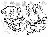Noel Reindeer Trineos Papai Sleigh Rudolph Claus Navideños Printables Perfect sketch template
