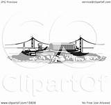 Alcatraz Clipart Island Prison Illustration Andy Nortnik Clipground Architecture Royalty sketch template