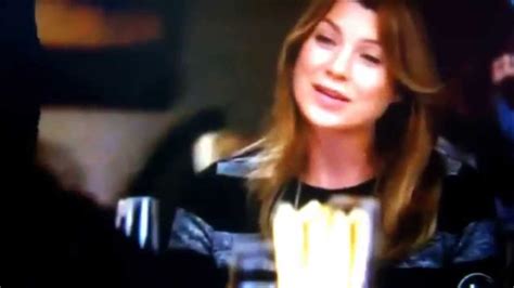 greys anatomy meredith tells people shes pregnant youtube
