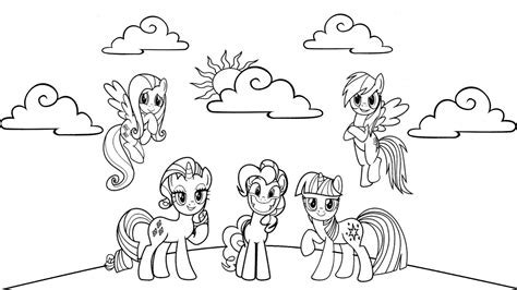pony friendship  magic  coloring pages  print