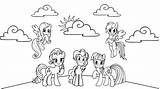Pony Little Friendship Magic Coloring Pages Getcolorings Getdrawings sketch template