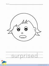 Worksheets Suprised Emotions Thelearningsite sketch template