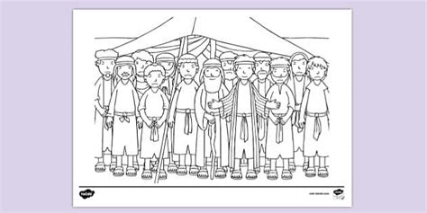 bible colouring page joseph   brothers ks twinkl