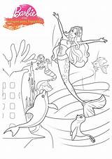 Coloring Sereia Coloringhome Dolphin Sea Dreamhouse Fairytopia Azcoloring sketch template