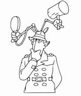 Inspector Hammer sketch template