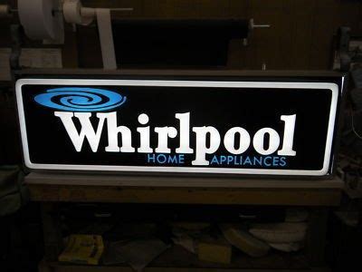whirlpool  lighted sign hanging signs whirlpool signs