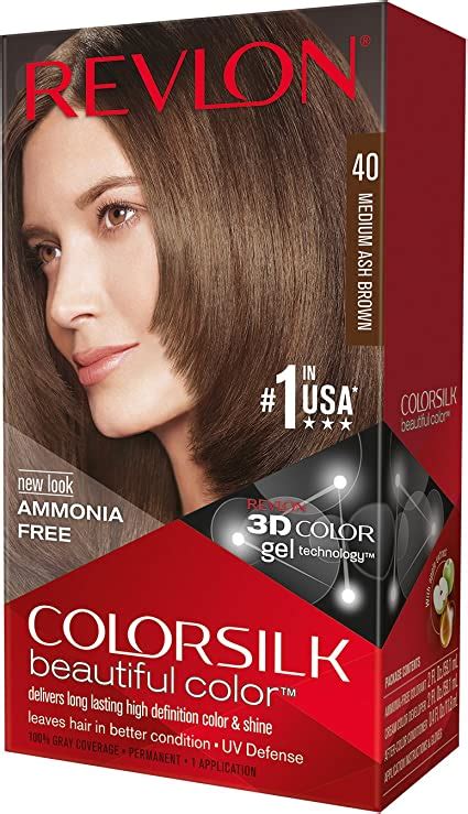 Revlon Colorsilk Hair Color 40 Medium Ash Brown 1 Ea Pack Of 3