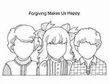 Coloring Pages Forgiveness Lds Forgive Friend Kids Friends Primary Jesus Lesson Printable Color Loves Times Forgiving Clipart Each Other School sketch template