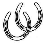 Horseshoe Coloring sketch template