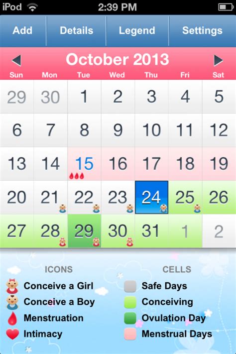 ovulation calendar free app review when to conceive