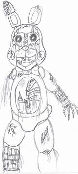 Bonnie Withered Coloring Pages Toy Witherd Naf Print Deviantart Search Template Again Bar Case Looking Don Use Find sketch template