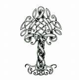 Yggdrasil Norse Baum Symbole Keltischer Wikinger Runen sketch template