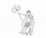 Palutena Icarus Kid Coloring Pages Character Another sketch template