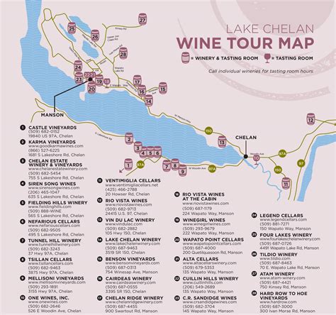 chelan wineries  tasting rooms washington state tours