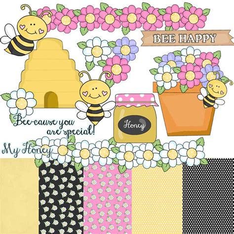 Bee Cause I Love You Clip Art Graphics Dollar