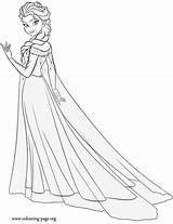 Elsa Frozen sketch template