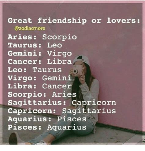 Great Friendship Or Lovers Aries Scorpio Taurus Leo Gemini