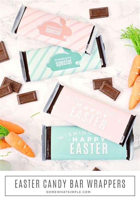 easter candy bar wrappers printable   simple