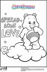 Care Coloring Bear Pages Kids Bears Adult Colouring Color Sheets Printable Carebear Cheer Valentine Book Cute Colors Teamcolors Lot Books sketch template
