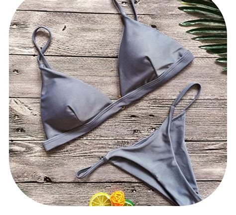 Buy Women Micro Bikini Set Push Up Swimwear Beach Bathing Suit Thong