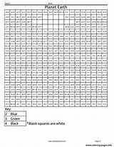 Coloring Squared Multiplication Earth Pixel Division Planet Squares Pages Printable Color Worksheet Math Holiday Basic Coloringsquared Kids Print Online 2200px sketch template