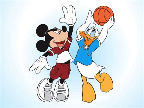 mickey mouse and donald duck vector art and graphics