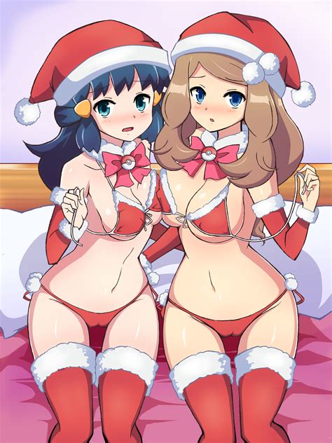 Christmas Dawn And Serena By Chro Pokémon Know Your Meme
