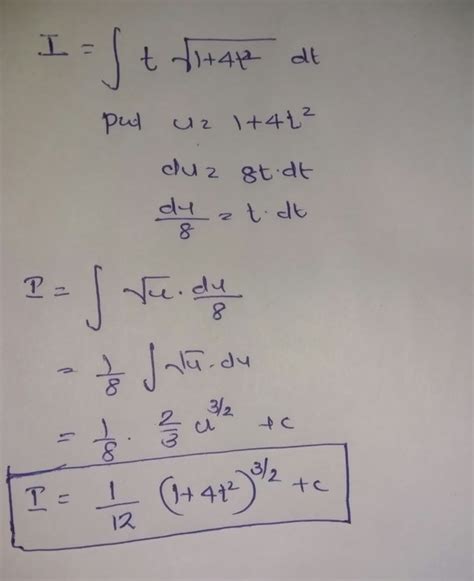 What Is The Integral Of [t 1 4t² ½dt] Quora