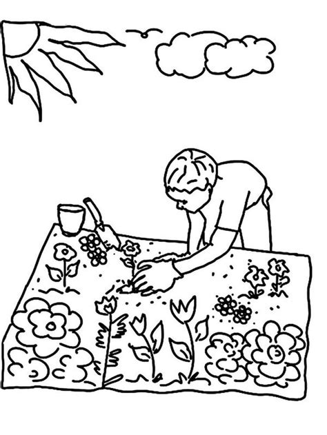 flower garden coloring pages   winter     scenes