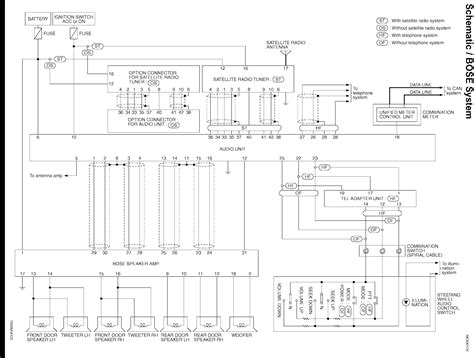 infiniti  audio wiring diagrams