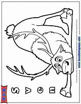 Frozen Coloring Pages Disney Olaf Sven Colouring Printable Google Da Disegni Birthday Reindeer Colorare Kids Visit Books Sheets Christmas Tema sketch template