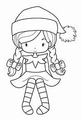 Elf Printable Coloring Christmas Pages Getcolorings Color Sheets Elves Print sketch template